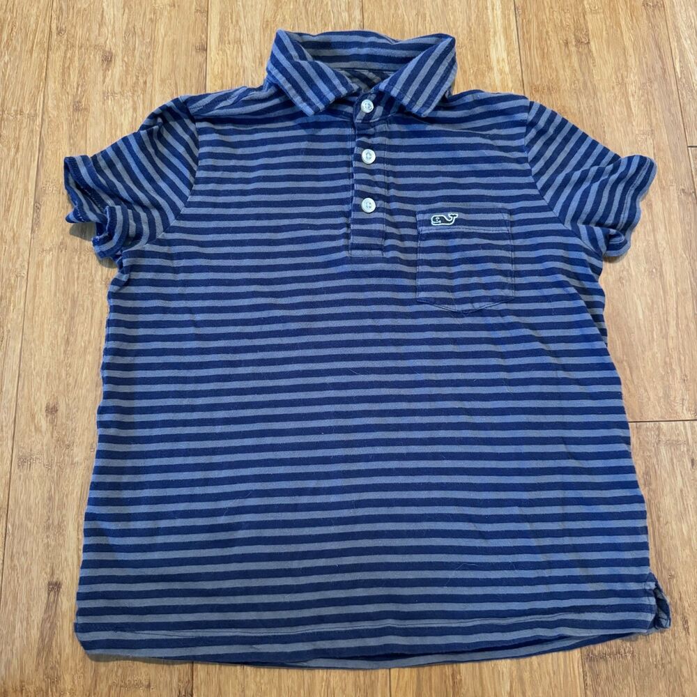 Vineyard Vines Boys Striped Polo Size 7